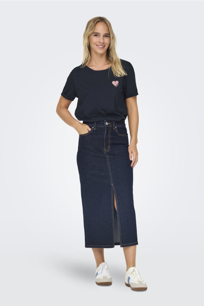 ONLKITA LIFE S/S TOP NOOS 15244714 NIGHT SKY/ROSE GOLD